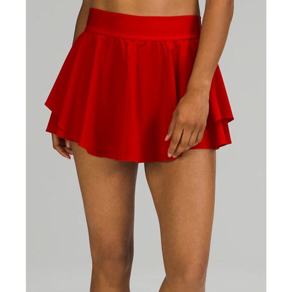 Outdoor Voices Double 4" Skort SMALL Ladybug Pleated Athletic Athleisure - Picture 2 of 10